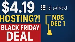 🚀 РАСПРОДАЖА Bluehost в Чёрную пятницу! Хостинг для бизнеса и электронной коммерции от $4.19 в ме...