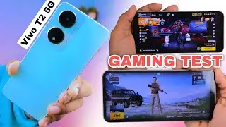 Vivo T2 5G Gaming Test :- vivo t2 5g pubg & Free Fire test || graphics, Gyro,  Heating
