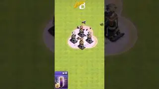 Max Bat Spell vs Max Hidden Tesla | Clash of Clans #trending