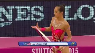 Laura Zeng ribbon music and performance 2015 World Championships