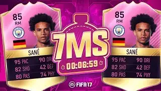PINK FUTTIES LEROY SANE 7 MINUTE SQUAD BUILDER!! - FIFA 17 ULTIMATE TEAM