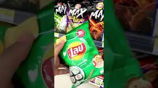 You know you can't eat just one.... Lay's Potato Chips in Thailand! 😋 #shorts #snacks