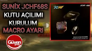 Sunix Pubg Set JCHF 68S İnceleme, Detaylı Kurulum ve Macro ayarları