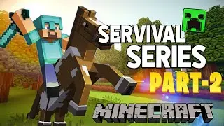 MAINCRAFT |#part2 |BUILDING TENT⛺ HOUSE🏕️|SERVIVAL SERIES| MAINCRAFT GAMEPLAY|
