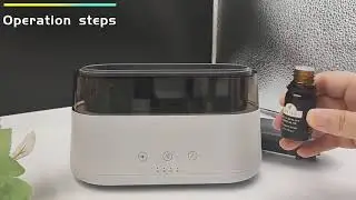 Alarm clock flame Humidifier 180ml aroma diffuser with bluetooth speaker