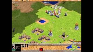 Shang vs Hardest Yamato. Random Map. Population 200. Age of Empires.