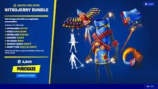 *New* Nitrojerry Bundle in Fortnite - Nitrojerry Skin, 2 Emotes, Pickaxe, Glider, Back Bling & Wrap
