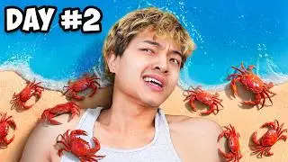 Surviving 7 Days Stranded On An Island! (Day 2)