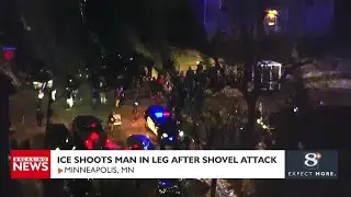 ICE Shoots Man in Leg After Shovel Attack