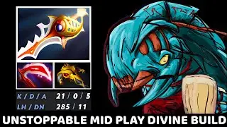 WEAVER Unstoppable Mid No Death Rampage 7.39 Dota 2