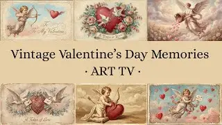 Vintage Valentine&rsquo;s Day 4K Frame Art | Cozy Retro Scenes | Home Screensaver | Background Wallpaper