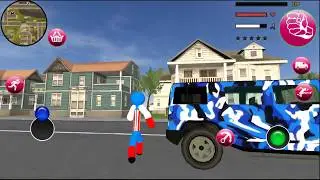 Us Capitain Stickman Rope Hero Gangstar Crime | First Mission Of CAPTAIN | By Naxeex LLC | FHD | #1