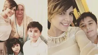 Hadiqa Kiani With Her Son and Mother-Adeez TV HD-