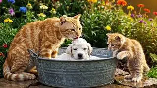 &ldquo;A Mother Cat&rsquo;s Silent Struggle to Save Her Baby&rdquo;  #cat #dog #ai #animalrescue 