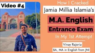 Cracking Jamia&rsquo;s MA English Entrance Exam | Book Recommendations | Previous Year Question Paper | VR