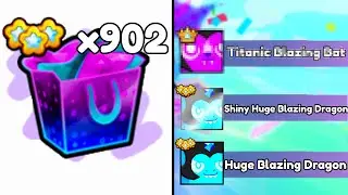 INSANE LUCK Opening 900+ LIGHTNING Gifts! ⚡ (Pets Go)