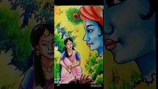 radha krishna pastal drawing #new #art #artandcraft #drawingideas #mini short
