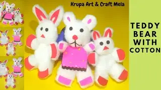 Teddy Bear Making with Cotton | Teddy Bear Making | Soft ToysMaking at Home