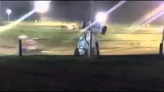 Paddy North 46c sprint car roll over