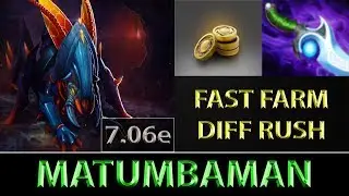 MATUMBAMAN [Weaver] Diffusal Blade Rush ► Dota 2 7.06e