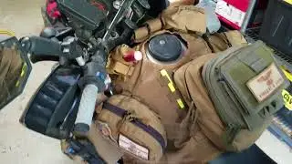 Route 66 trip 24 hours to go. KLR load out.