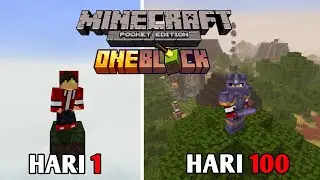100 Hari Di Minecraft Hardcore Tapi One Block