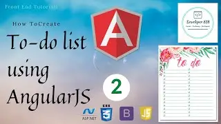 How To Create To do List Using AngularJS . Part 2 (Enhancments)