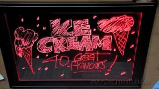 Flash Magic Video - Retail Neon Writable POS Lightboxes