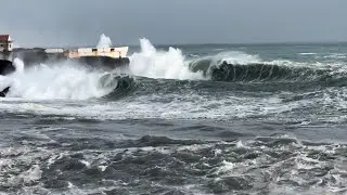 Cyclone harry in catania Sicily 