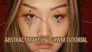 MINIMAL Abstract Makeup Art | GRWM TUTORIAL
