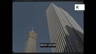 1990s Manhattan, Busy Traffic, New York, 16mm