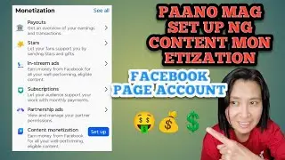 Paano mag set up ng content monetization sa facebook gamit ang pages account