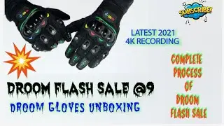 Droom Gloves Unboxing and complete process for a flash sale @9 New 2021