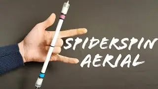 Spiderspin Aerial [Penspinning in Slow Motion]