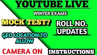 Rtmnu Exams | Camera On | Location To Be Allow | Roll No. Updates | Instructions | Winter Exams |