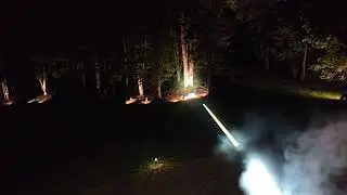 Just for fun: PepperBall Tac SF throwing some long range balls @ night with Olight Turbo Less Lethal