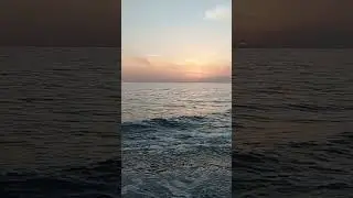 Beautiful sunset.Calming sea#fish#fishing#دریا#البحر#the beach
