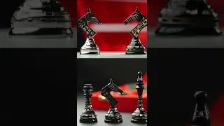 Soviet Inspired Brass Metal Luxury Chess Set | Royal Chess Mall&reg; #shorts