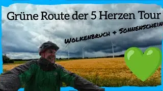 💚 Gr&uuml;ne 5-Herzen-Tour Reken 🚴&zwj;♂️🌿 | mit dem i:sy Kompaktrad | MIRKOXPLORER | R&uuml;ckweg im Regen 🌦️