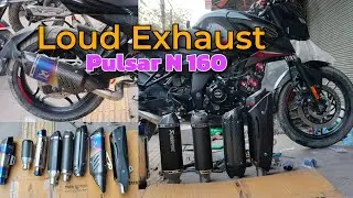 Pulsar N160 Akrapovic Exhaust | Full System Loud Exhaust Instlalled on Pulsar N250/N160🔥 #n160 #n250