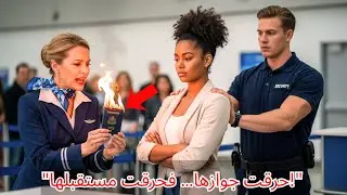 موظفة تحرق جواز فتاة سمراء أمام الجميع… ثم تكتشف أنها المفتشة الفدرالية الأعلى في هيئة الطيران!