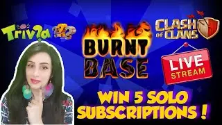 🔴 CLASH OF CLANS TRIVIA STREAM! 🤔WIN 5 BURNT BASE SUBSCRIPTIONS.✅💁🏼&zwj;♀️JOIN ME LIVE NOW.