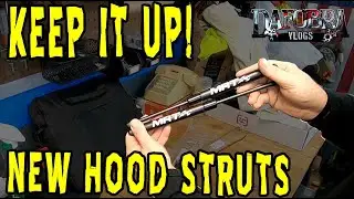 Replacing Worn Out MRT Hood Struts 94 - 04 Mustang GT Bullitt Mach 1 Cobra MRT