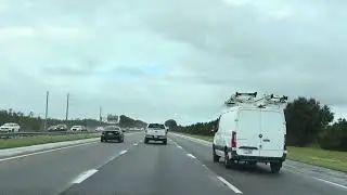 Driving from South Florida to Jaksonville. I95 North. Heavy rain. Congestion traffic.