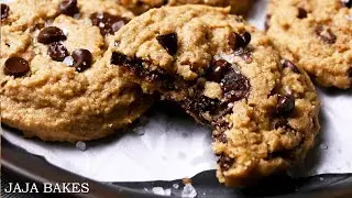 Oat Flour Chocolate Chip Cookies | Chewy, Gluten-Fre Chocolate Chip Cookies | Jaja Bakes