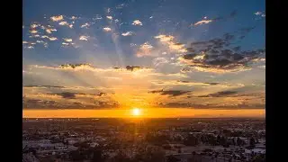 Epic Cloudy Sunset at Hilltop Park