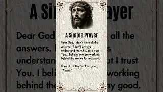 This 10-Second Prayer Will Help You Trust God ✝️