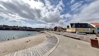 Sweden. Simrishamn on scooter