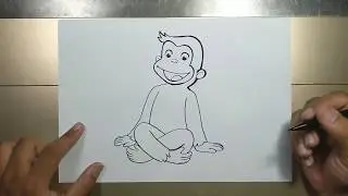 How to draw Curious GEORGE step by step