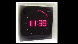DBTech Big Red Circling LED Clock - 11 inches.